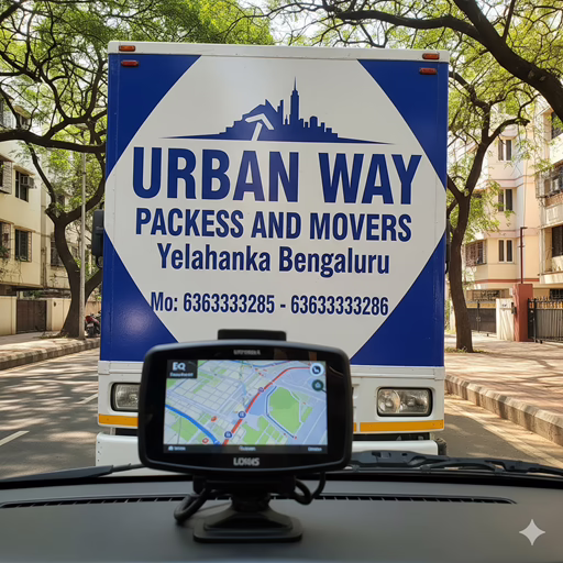 Image of GPS-enabled moving truck